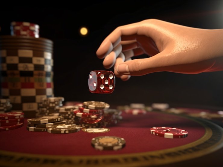 Mesa permainan slot digital dengan tampilan animasi interaktif yang menarik